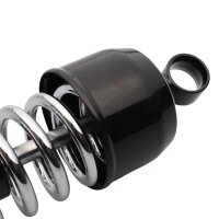 Adjustable chrome/black shock absorber pair for Kawasaki Z 650 B # 1977-1980