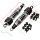 Adjustable chrome/black shock absorber pair for Kawasaki Z 650 B # 1977-1980