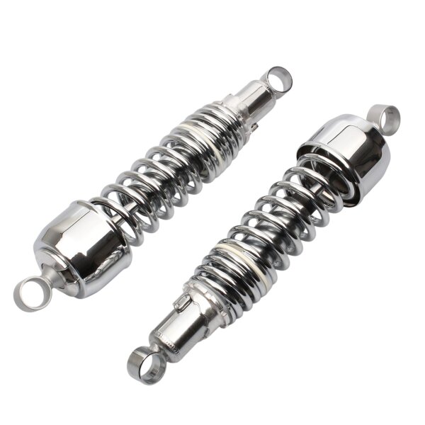 Adjustable chrome shock absorber pair for Kawasaki Z 650 B # 1977-1980