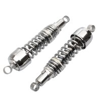 Coppia di ammortizzatori regolabili cromati per Kawasaki...