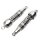 Adjustable chrome shock absorber pair for Kawasaki Z 650 B # 1977-1980