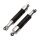 Adjustable chrome/black shock absorber pair for Yamaha RD 125 200 # 1975
