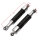 Adjustable chrome/black shock absorber pair for Yamaha RD 125 200 # 1975