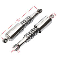 Adjustable chrome shock absorber pair for Honda CB 750 K Four # 1969-1976
