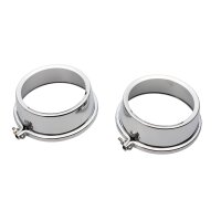Upper Chrome Instrument Cover Pair for Kawasaki Z 650 750...