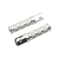 Jeu de repose-pieds aluminium rond avant pour Honda CB...
