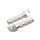 Set di pedane poggiapiedi allu rotondo anteriore per Kawasaki GPX GPZ ZR ZRX ZXR