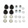 Dashboard rubber bushing set for Kawasaki Z 900 1000 1100 1300 # 92075-172