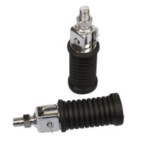 Set repose-pieds universel chrom&eacute; pour Kawasaki Z...