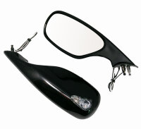 Spiegel-Set mit LED Blinker im schwarz f&uuml;r Ducati...