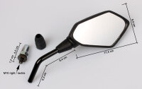 Mirror Set for Kawasaki Z 750 1000 C ABS 2007-2010...