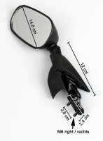 Spiegel-Set f&uuml;r Yamaha FZ 6 S Fazer RJ071 2004-2006...