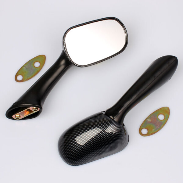 2x Specchio retrovisori Carbon Look per Honda CBR 600 1000 F VFR 750 800