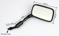 Spiegel-Set f&uuml;r Honda VF 500 F VF 750 F...