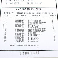 Motor Dichtsatz Dichtungssatz komplett f&uuml;r Honda VT...
