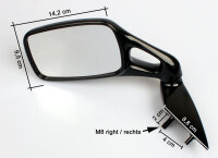 Mirror Set for Kawasaki ZX 10 B ZXT00B Years 1988-1990...