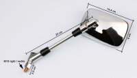 Mirror Set for Suzuki AN 250 400 Burgman GSF 650 1200...