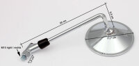 Mirror Set for Suzuki GN GS 125 GSX 250 400 750 1100...