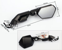 Spiegel-Set f&uuml;r Kawasaki ZX 10 R Bj. 2008-2010...