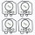 4x Carburetor Repair Kit CAB-H1 for Honda CB 650 81-83 # CBX 1000 79-83