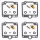 4x Carburetor Repair Kit CAB-Y30 for Yamaha FJ 1200 /A # 1988-1997