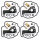 4x Carburetor Repair Kit CAB-Y34 for Yamaha VMX-12 1200 Vmax # 1985-2002