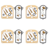 4x Kit completo di riparazione carburatore per Kawasaki Z...