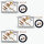 3x Kit completo de reparaci&oacute;n de carburador para Kawasaki H2 750 # 1972-1975