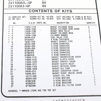 Engine gasket set complete for Kawasaki GPZ 1100 A Uni...