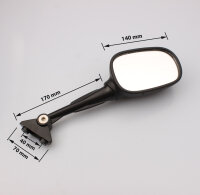 Spiegel Paar schwarz f&uuml;r BMW F 800 800 S /ST # 06-12...