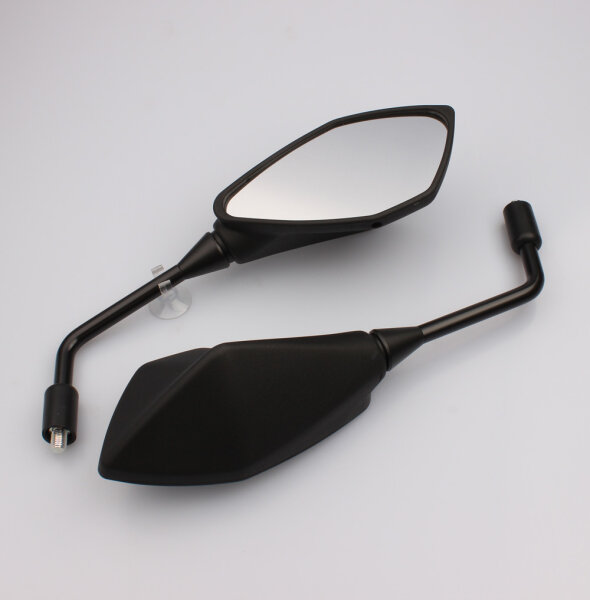 Coppia di specchi neri per Kawasaki KLE 300 Z 800 900 Z H2 1000