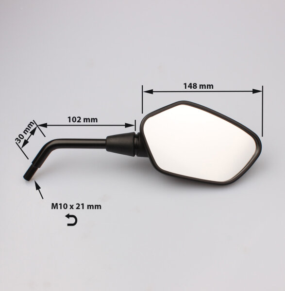 Mirror pair black for Honda CRF 450 1000 GL 1000 NC 700 750 X-ADV 750