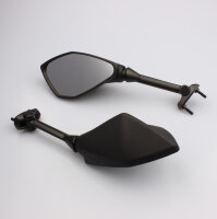 Paire de r&eacute;troviseurs noirs pour Kawasaki ER-6F 650 E /F # 2014-2017