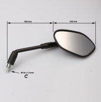 Coppia di specchi neri per Suzuki GSX-S 1000 SV 650 # 56500-08J11 56600-08J11
