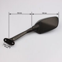 Coppia di specchi neri per Honda CBR 650 FA # 14-16  88110-MJE-305 88120-MJE-305
