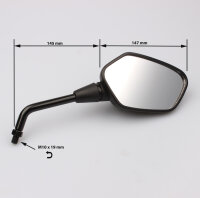 Paire de r&eacute;troviseurs noirs pour Honda CB 1000 R /RA # 2011-2016