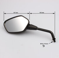 Paire de r&eacute;troviseurs noirs pour Honda CB 1000 R /RA # 2011-2016