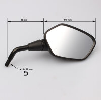 Mirror pair black for Honda CTX 700 # 2014-2017 # 88210-MJF-305 88220-MJF-305