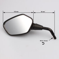 Mirror pair black for Honda CTX 700 # 2014-2017 # 88210-MJF-305 88220-MJF-305