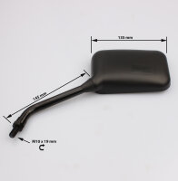 Mirror pair black for Suzuki GS 500 # 1989-2000 # 56500-01D01 56500-01D02