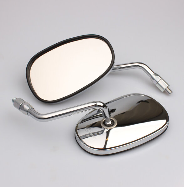 Mirror pair chrome for Kawasaki VN 900 Classic B /C # 56001-0282 56001-0283