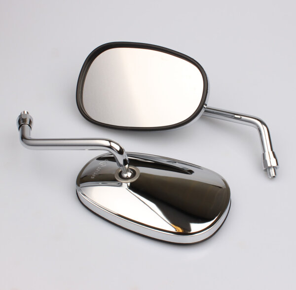 Coppia di specchi cromati per Kawasaki VN 1700 2000 04-10 56001-0033 56001-0032