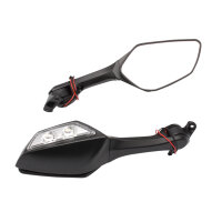 Spiegel Paar schwarz mit Blinker f&uuml;r Kawasaki ZX-10R...