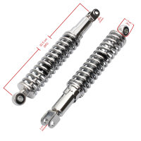 Adjustable chrome shock absorber pair for Honda CB 500 K 72-77 CB 550 K 77-78