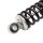Adjustable chrome/black shock absorber pair for Honda XL 125 185 S # 1979