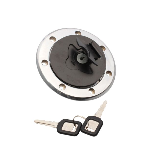 Fuel Cap 2 Keys for Kawasaki GPZ KLE ZR ZR-7 ZXR ZX-6R ZX-7RR ZX-9R ZZR 