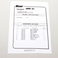 Engine gasket set complete for Kawasaki KMX 125 (MX125)...