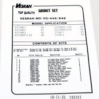 Motor Dichtsatz Dichtungssatz komplett f&uuml;r Kawasaki...
