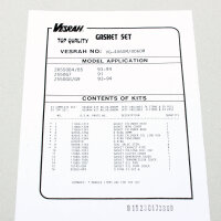 Engine gasket set complete for Kawasaki ZR 550 B Zephyr...