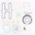 Gasket set engine gaskets for Kawasaki GPZ 1100 A Uni Trak 1983-1985